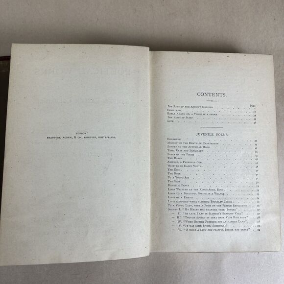 The Poetical Works of Samuel Taylor Coleridge George Routledge And Sons 1874? - Picture 12 of 16